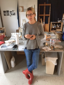 JENNY BRILLHART in her studio