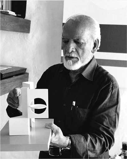 Jorge Riveros in his studio in Bogotá.